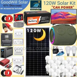120w Solar System Full Kit Charging Even in Rainy Weather