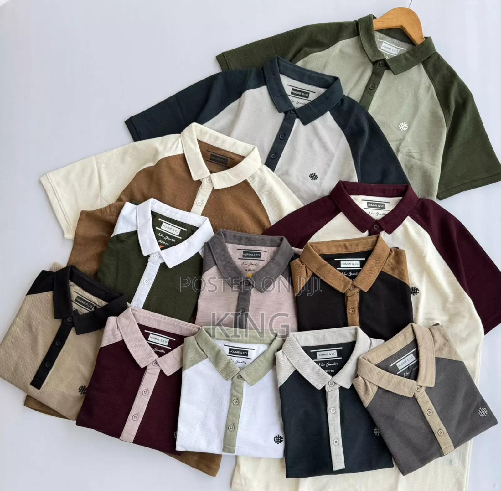 Armour Color Collar T-Shirt