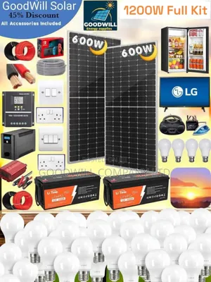 Photo - 1200w Solar System Full Kit Charging Even in Rainy Weather