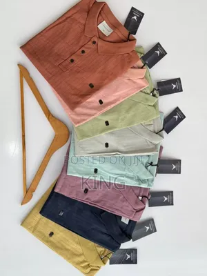 Tainted Color Collar T-Shirt