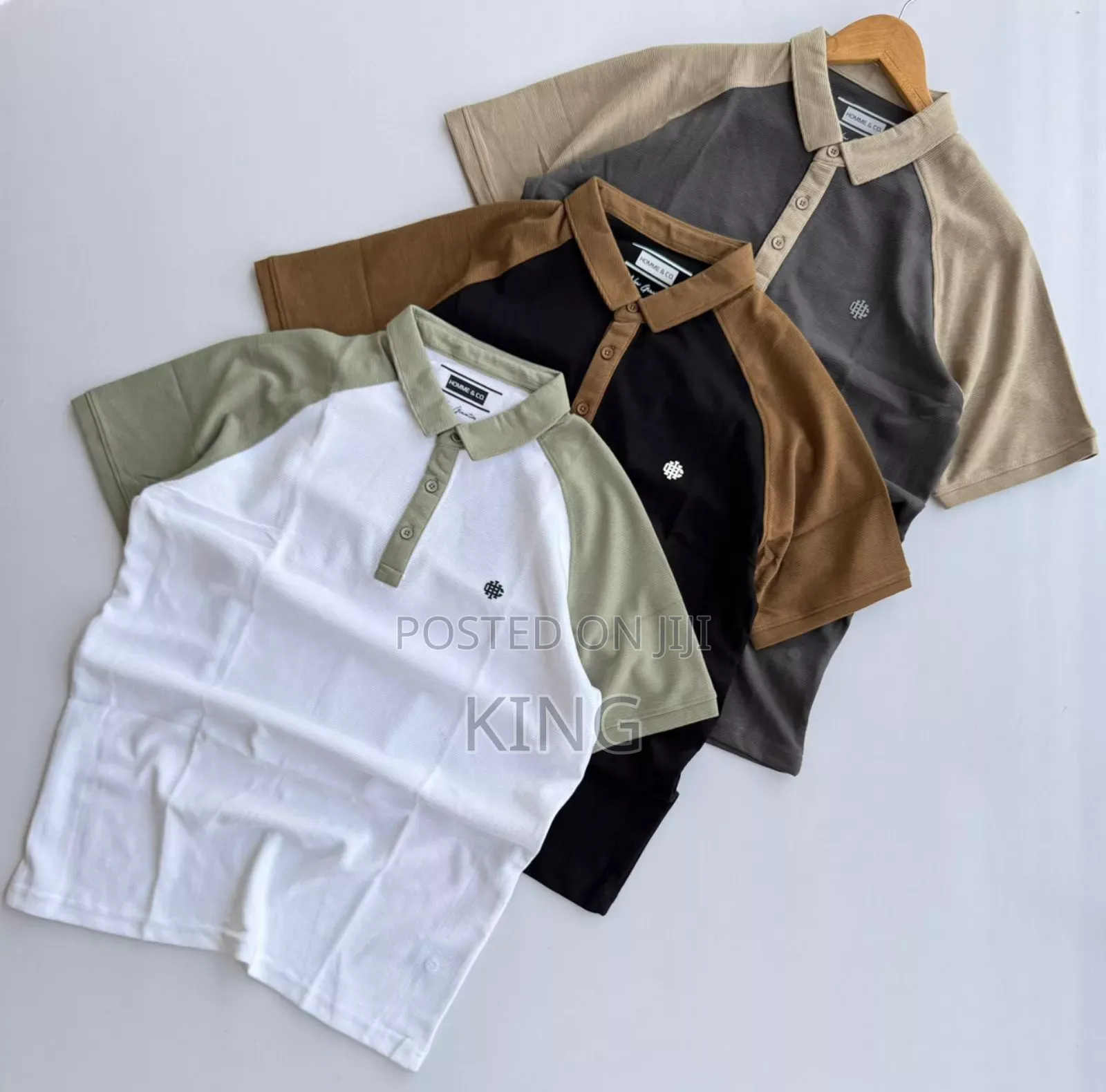 Softened Color Collar T-Shirt
