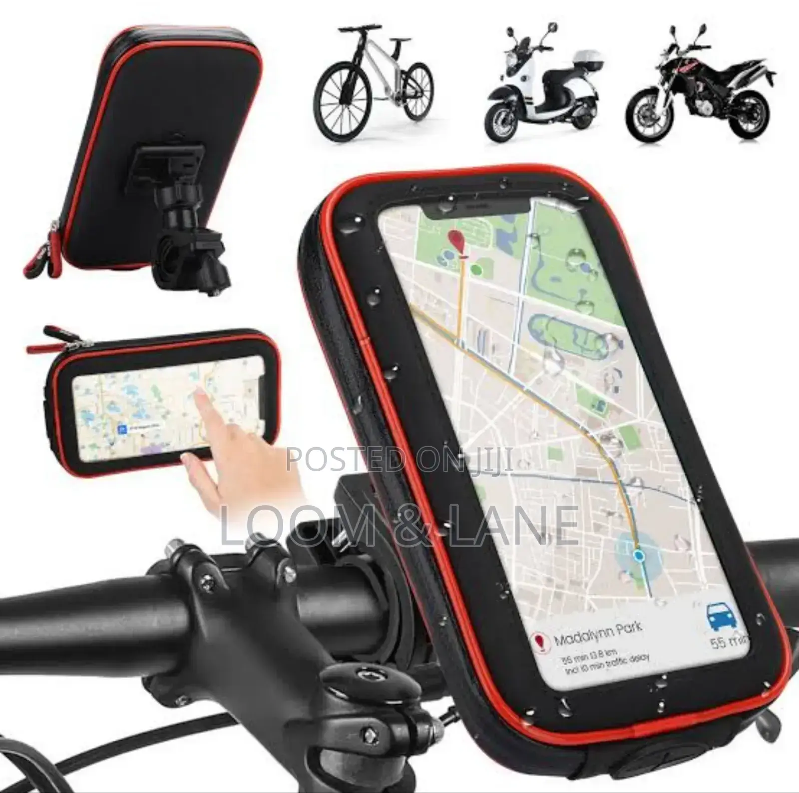 Weather Resistant Bike Mount Cell Phone Holder