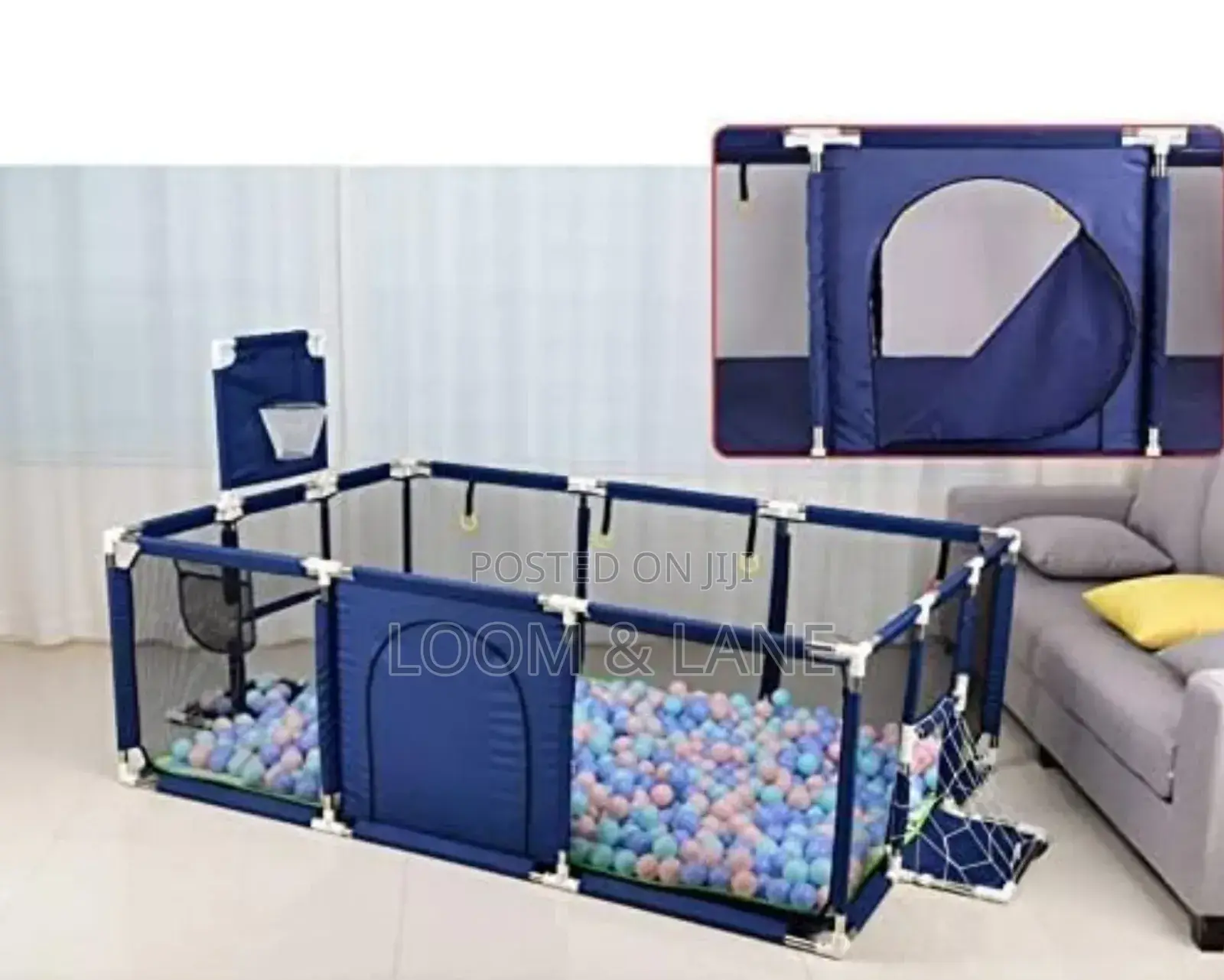 Baby Playpen With Basketball Hoop