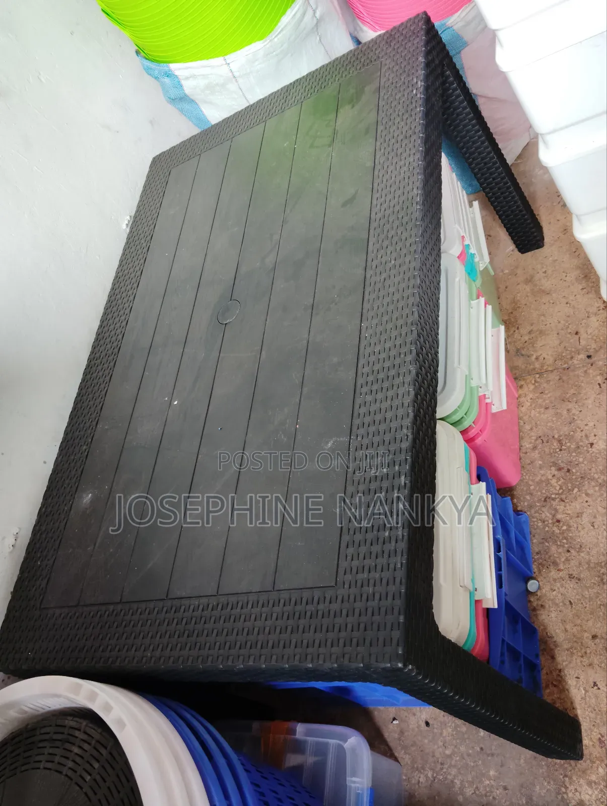 Square Table Big Size, Black