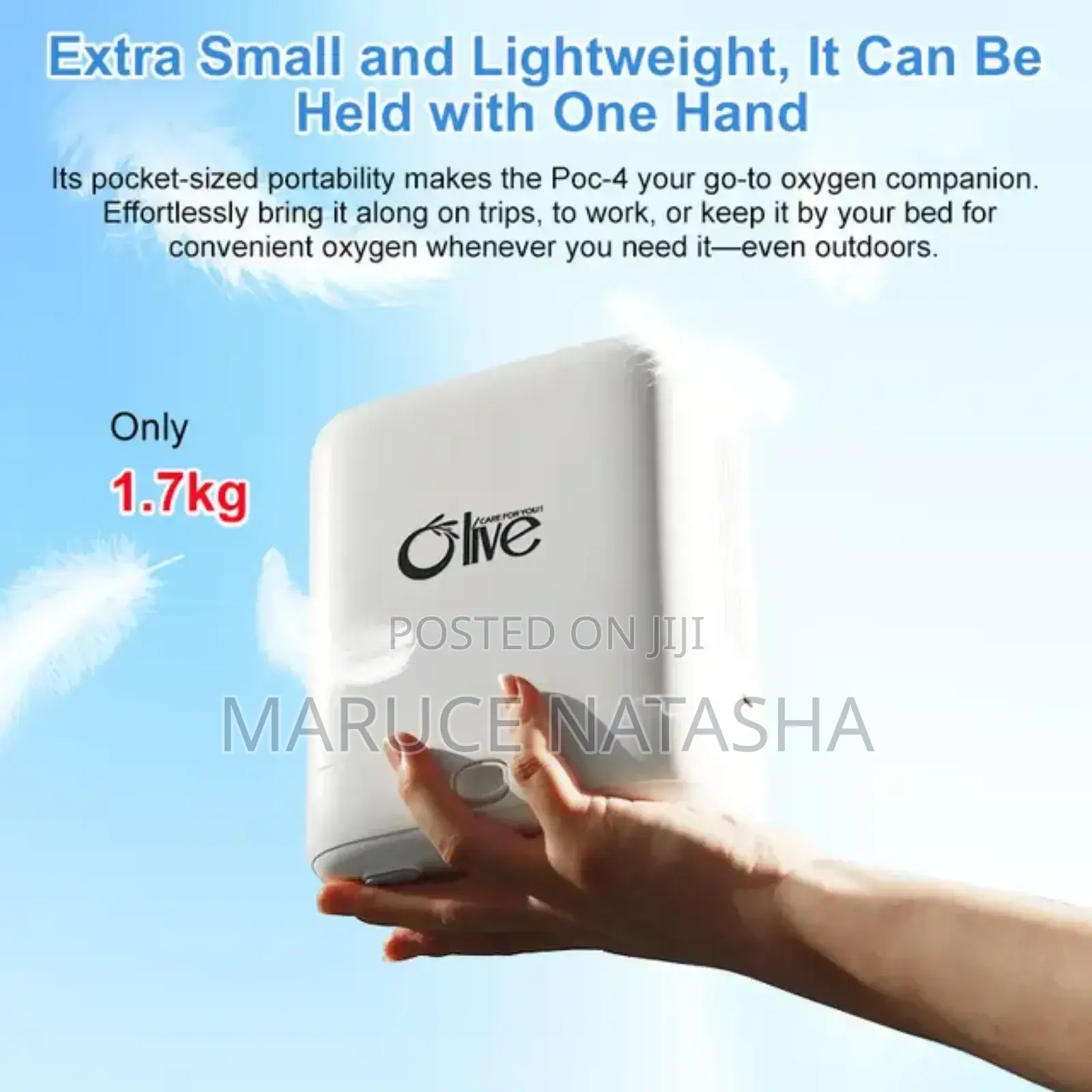 2l Portable Oxygen Concentrator With a Backup Battery