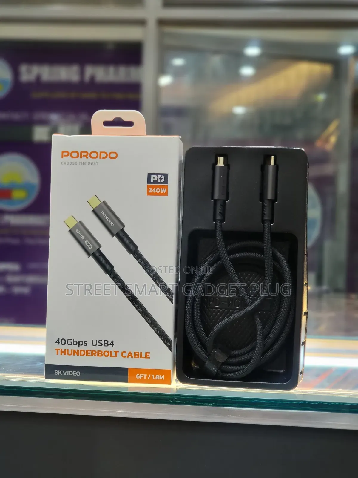 Porodo Thunderbolt Cable 240watts