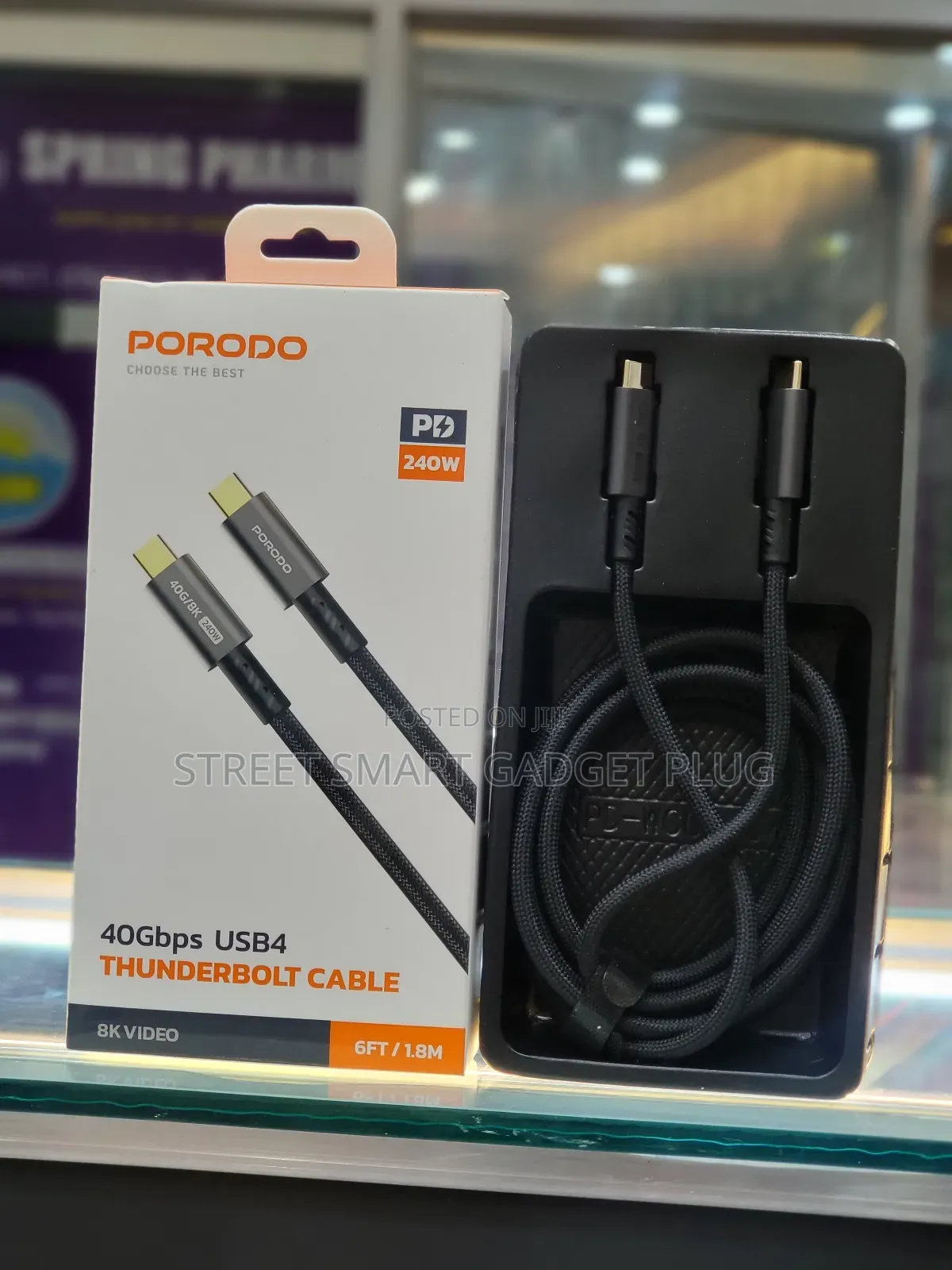 Porodo Thunderbolt Cable 240watts