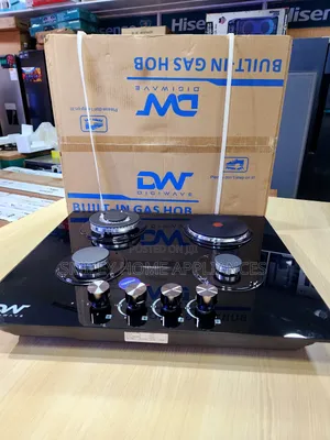 Dw Glass Gas Hob (3+1) Black
