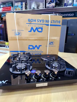 Dw Glass Gas Hob (3+1) Black