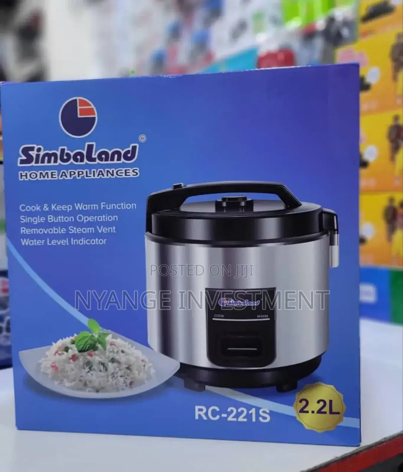 2.2litres Simbaland Rice Cooker. Rice Cooker