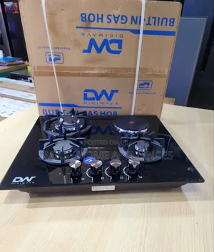 Digi Wave Black Glas Inbuilt Gas Hob 60cm