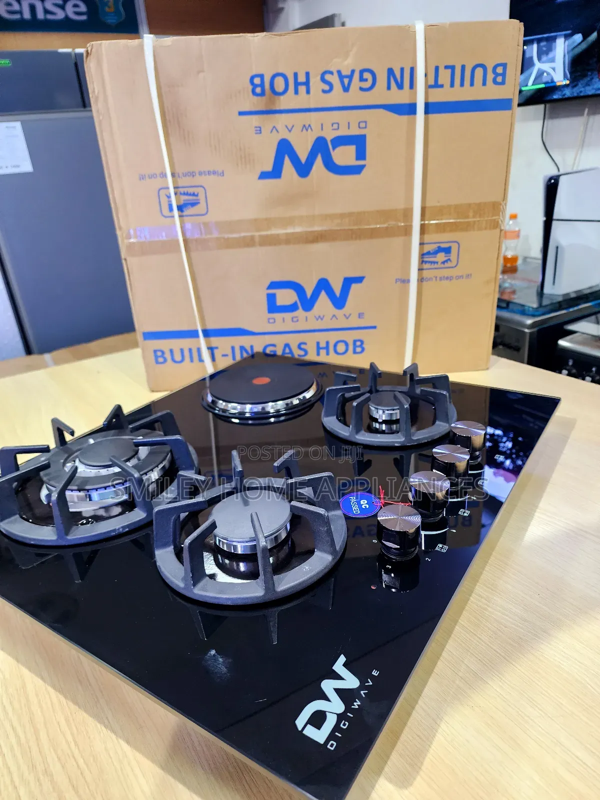 Newly Discounted Digi Wave Gas Hob Black Glass