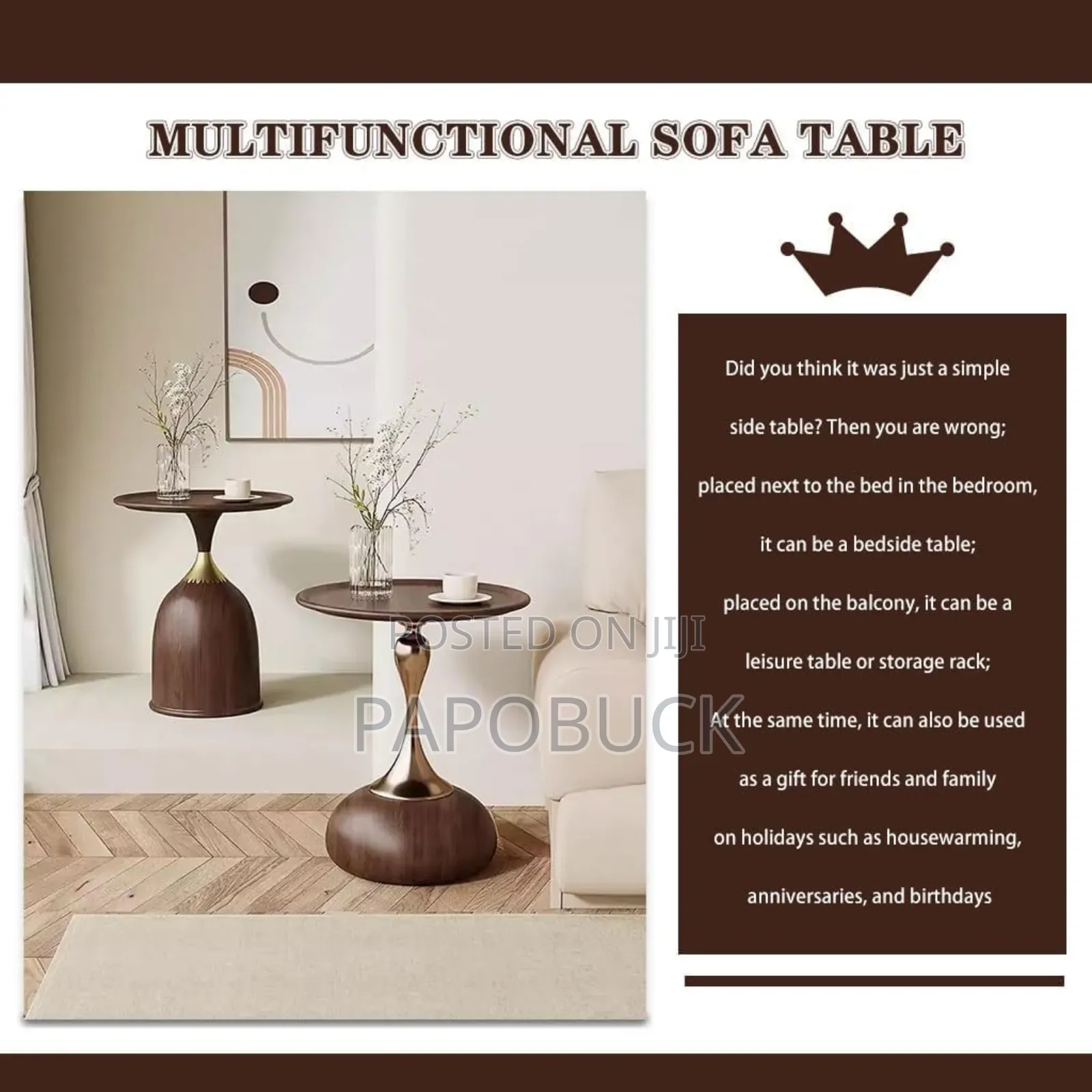 Modern Round End Table