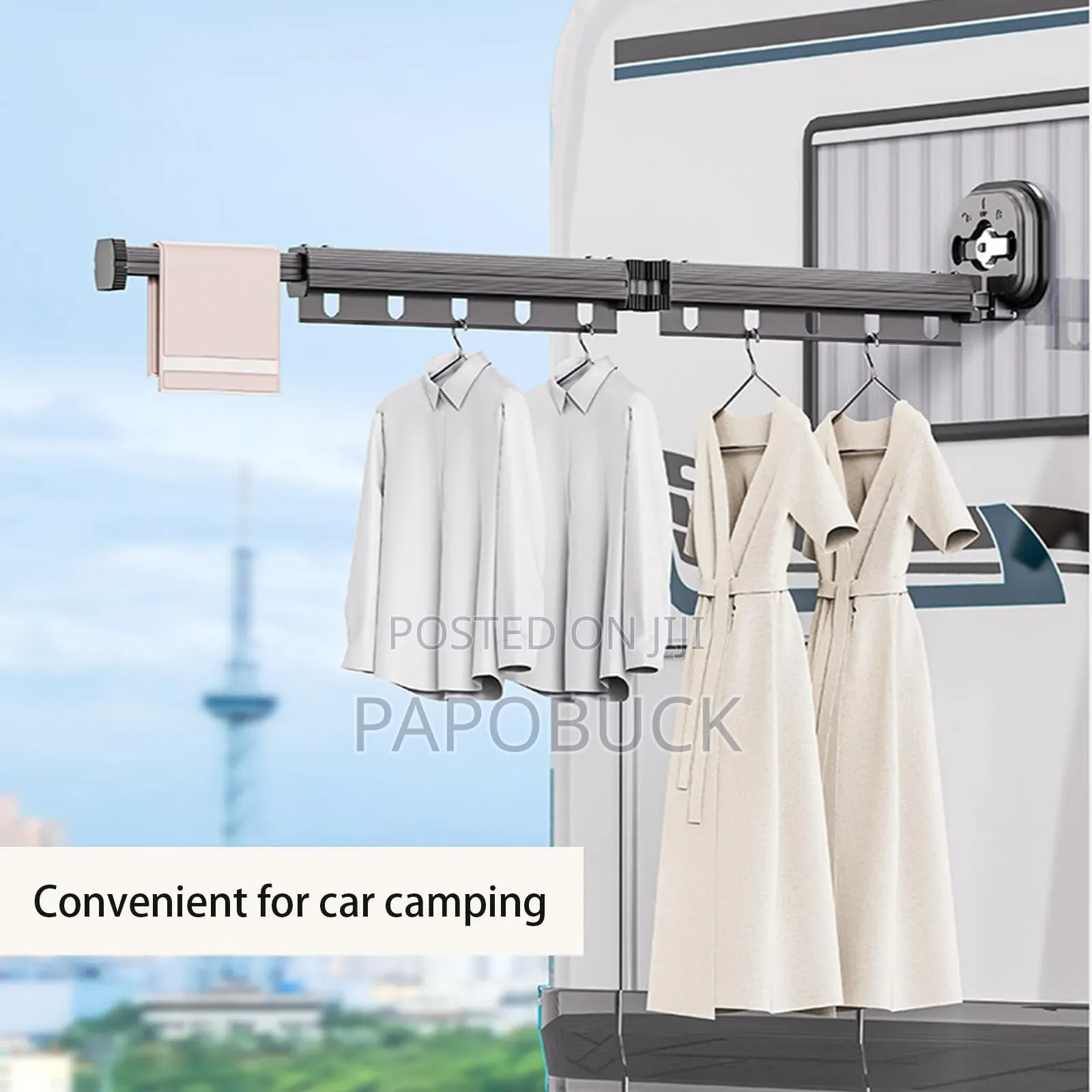Punch Free Space Saving Clothes Rack