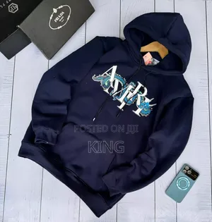 Photo - Dragon Amiri Navy Hoodie