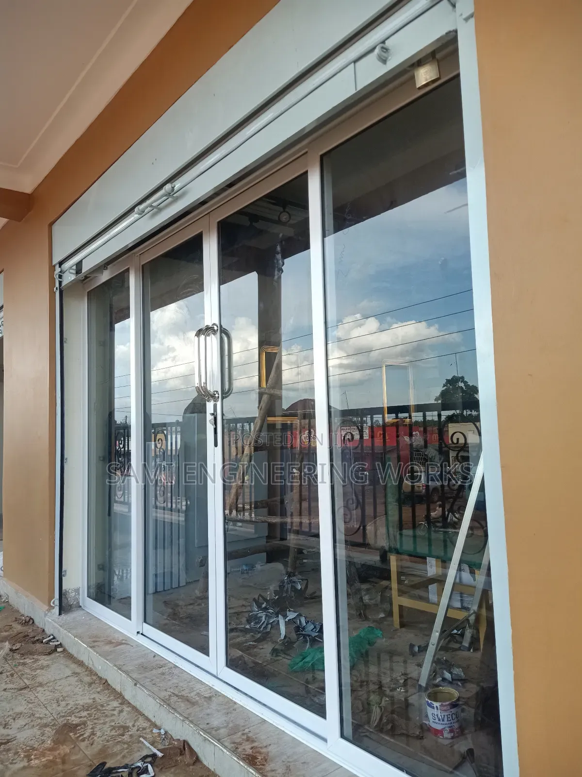 Aluminum Slidding Shop Front Luweero