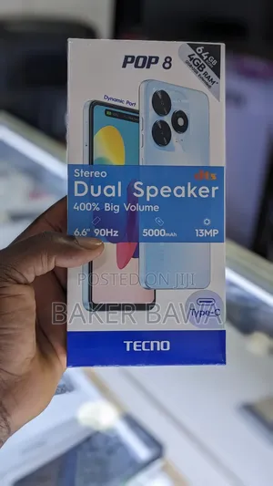 New Tecno Pop 8 64 GB Silver