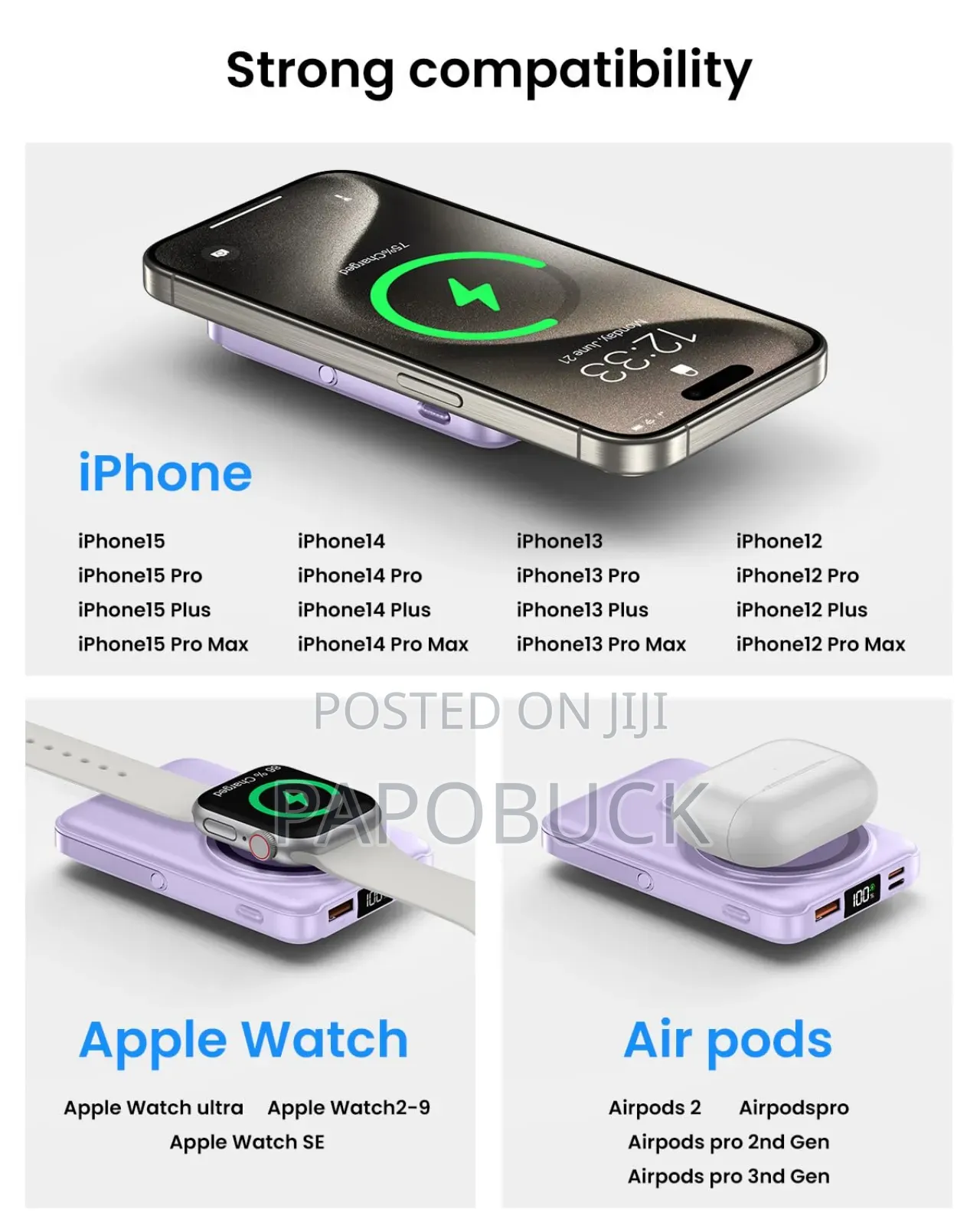 10000mah Magnetic Power Bank