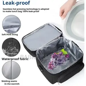 Ggenerici 12 Litre Insulated Lunch Box Black