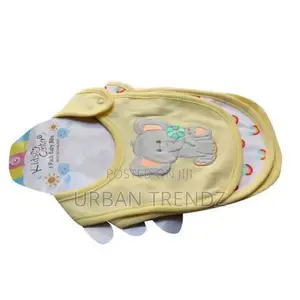 Baby 3 Pc Baby Bibs, Waterproof, Washable, -Yellow
