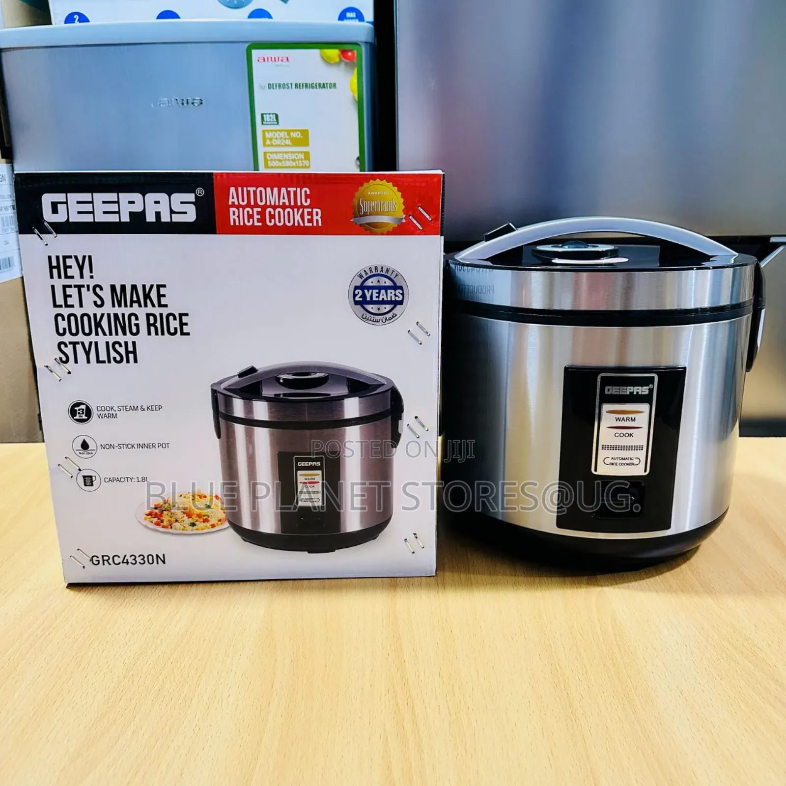 GEEPAS 1.8litres Electric Rice Cookers \\ 700w \\ GRC4330N 