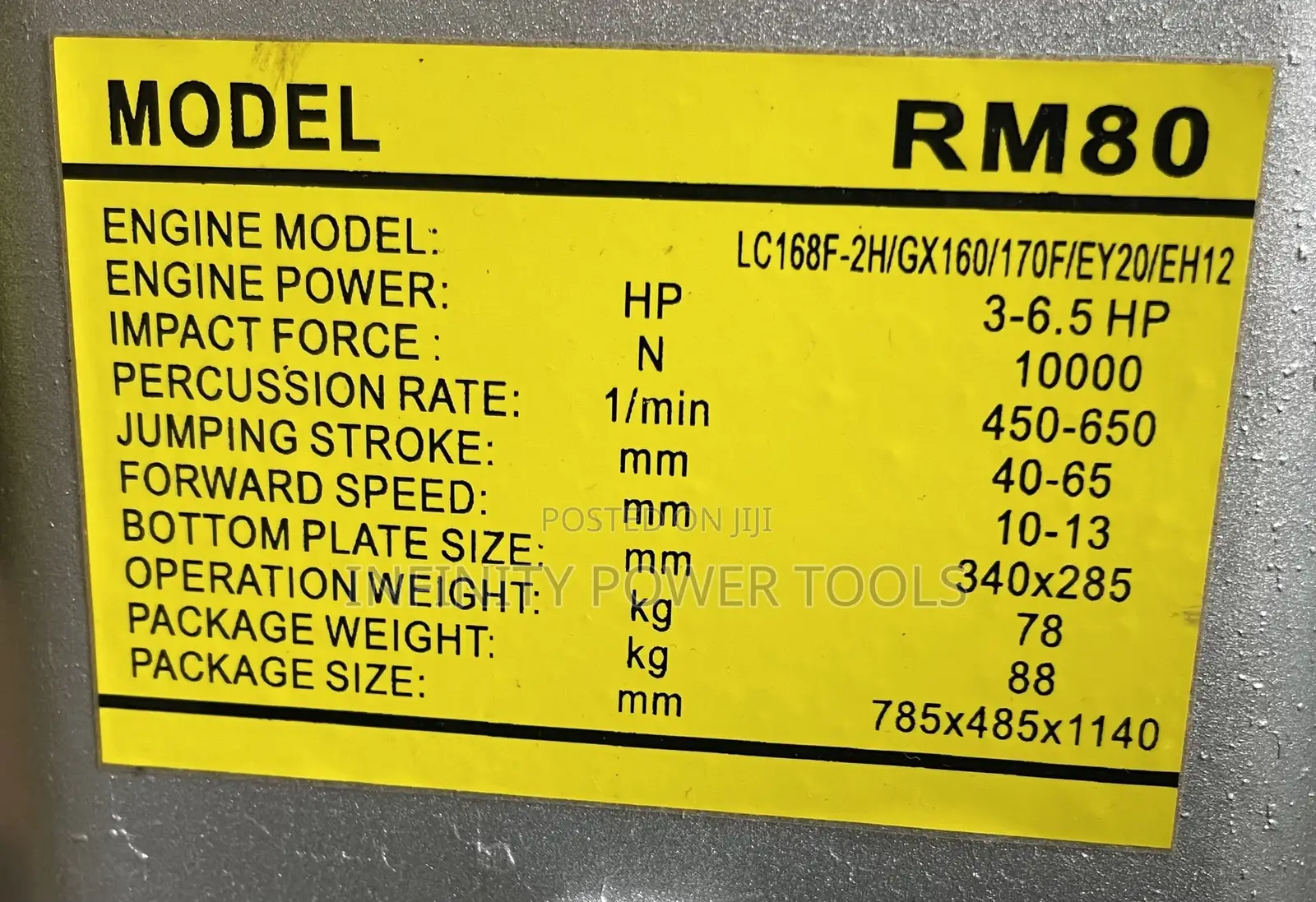 Tamping Rammer(Diesel Engine) RM-80