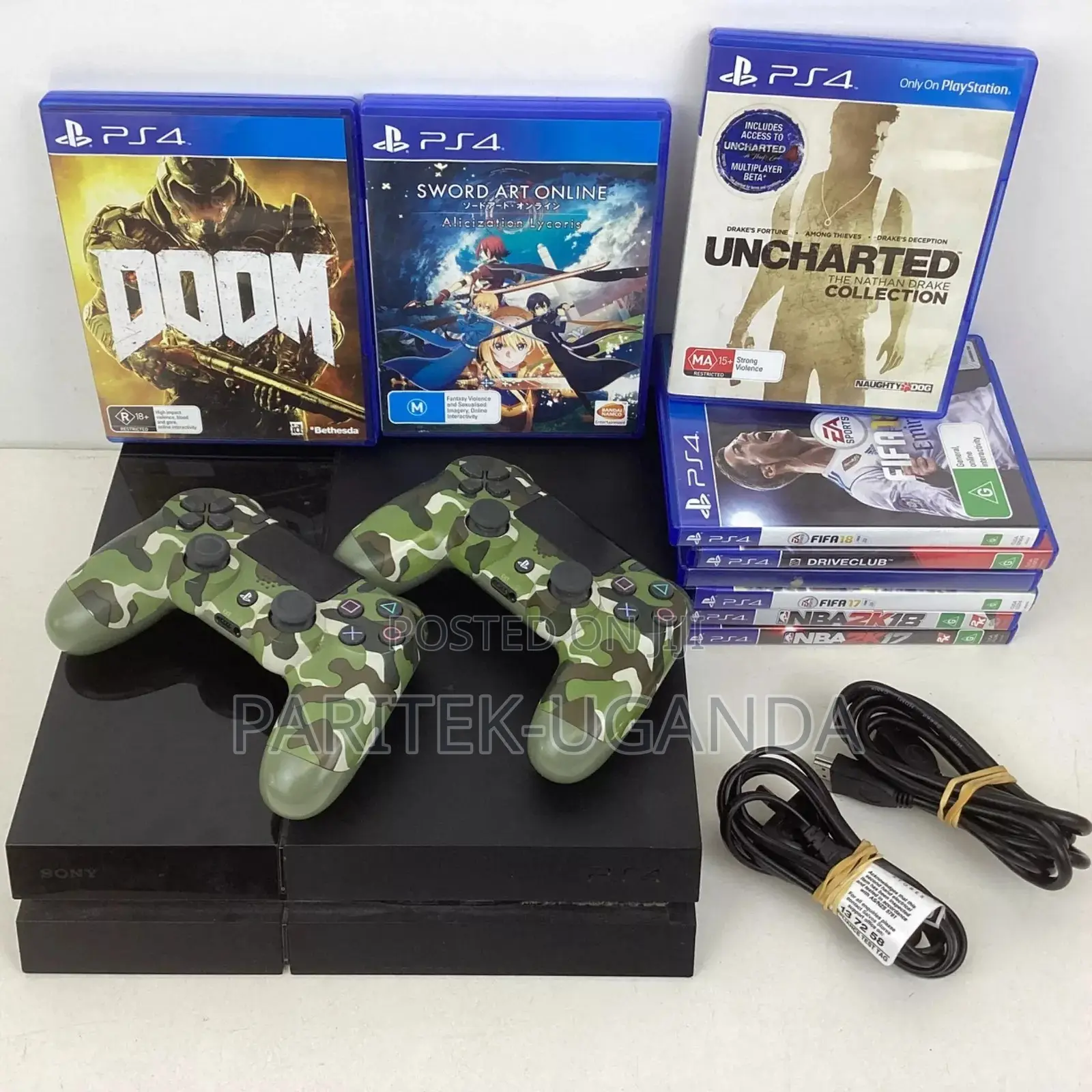 Ps4 Ex- Uk Chipped With 10 Games on It