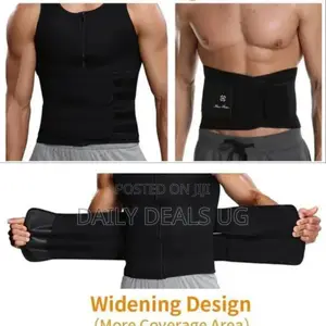 Man Black Waist Trainer Belt