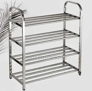 4layers Metallic Shoe Rack