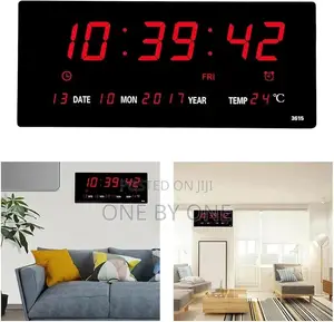 Home Digital Wall Clock Time Date