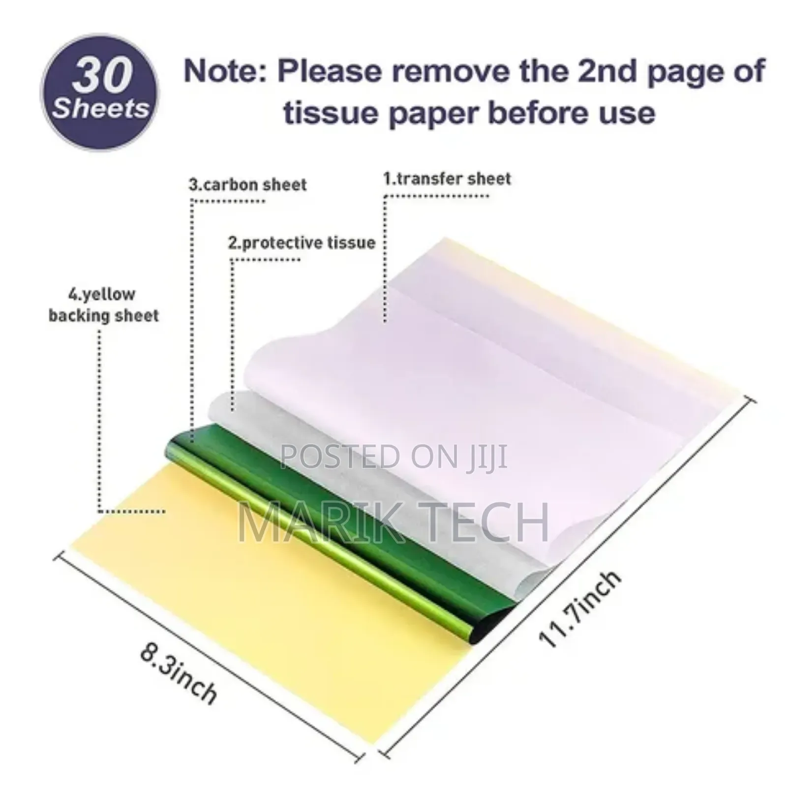 Tattoo Stencils Transfer Papers 100pcs Per Box