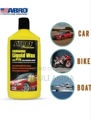 473ml Abro Car,Boat,Bike Cleanin Plastic Restorer Liquid Wax
