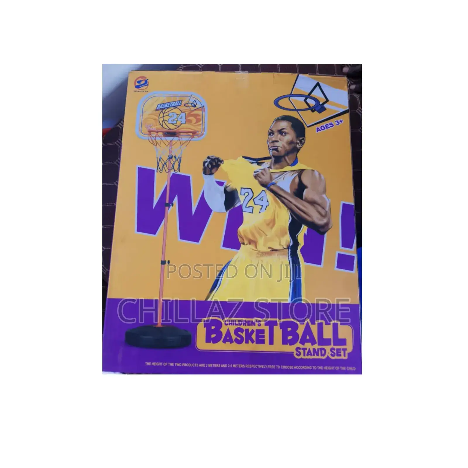 2.5m Kids Adjustable Basketball Stand.