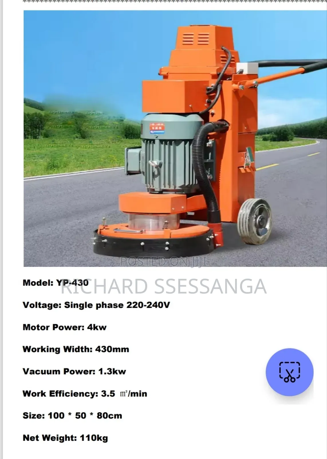 Terrazzo and Concrete Polishing Machine