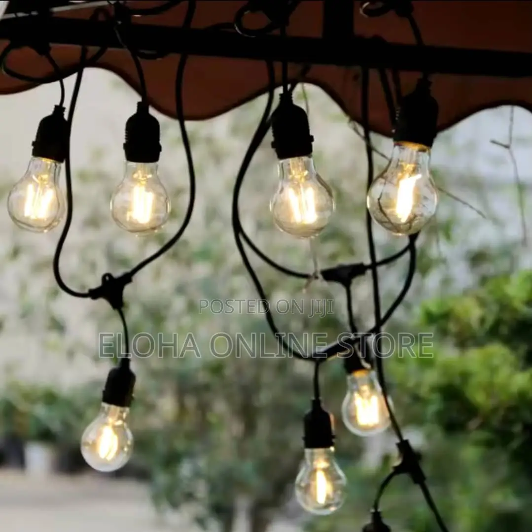Waterproof 5mtrs Warm White Filament Outdoor String Bulbs