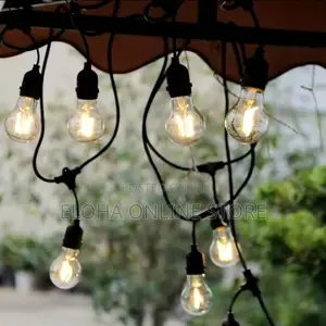 Waterproof 5mtrs Warm White Filament Outdoor String Bulbs