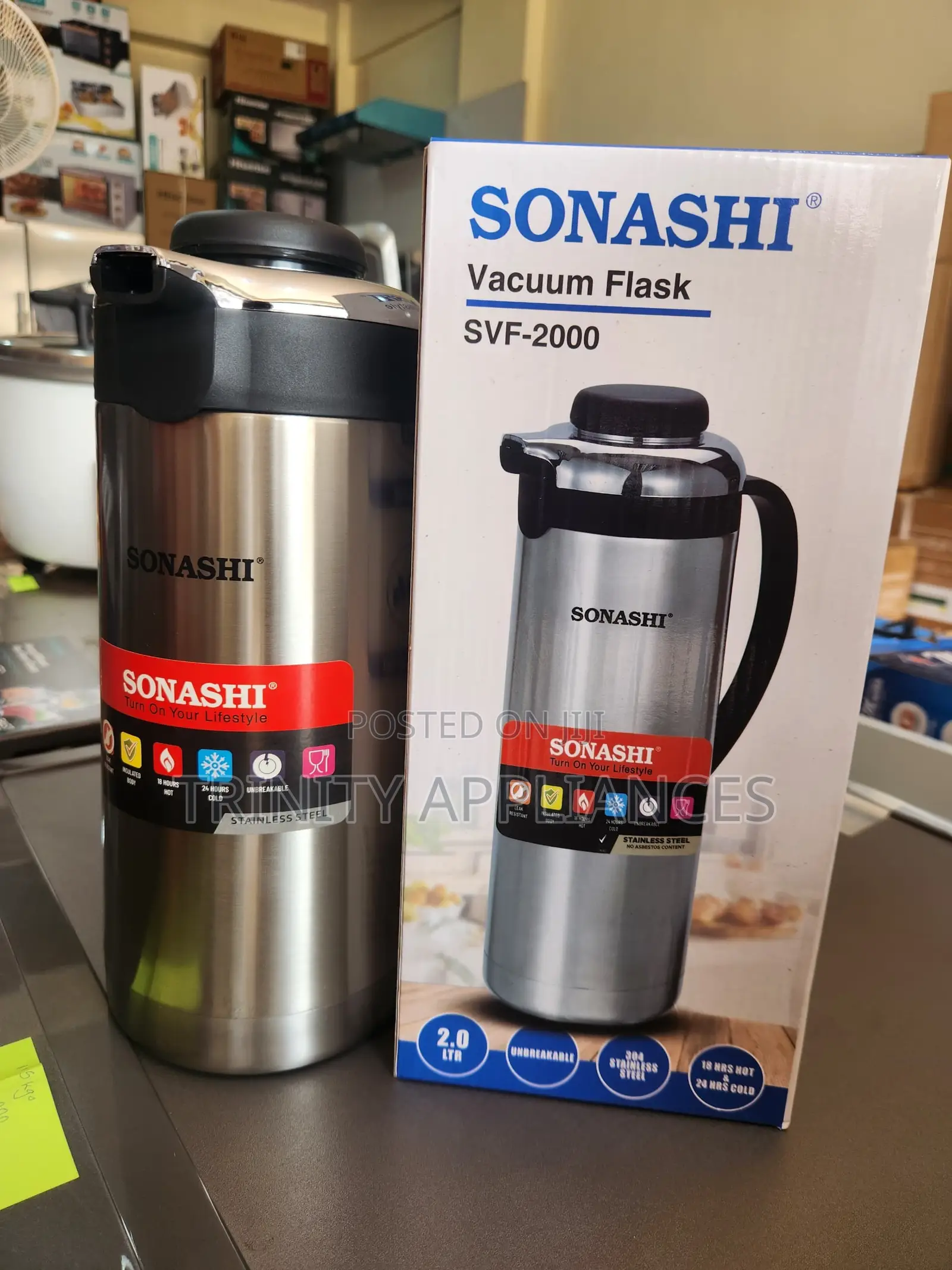 Sonashi 2 Litres Vacuum Flask SVF-2000