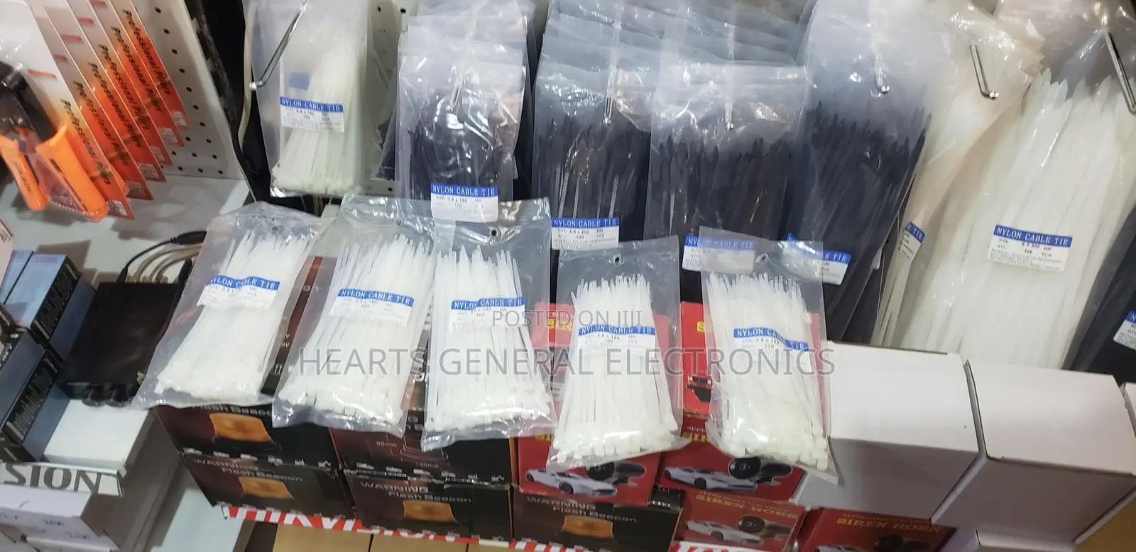 Nylon Cable Tie 3.5x150mm, White (100pcs)