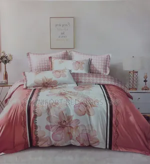 Bedcover Five by Six Flowered Maroon