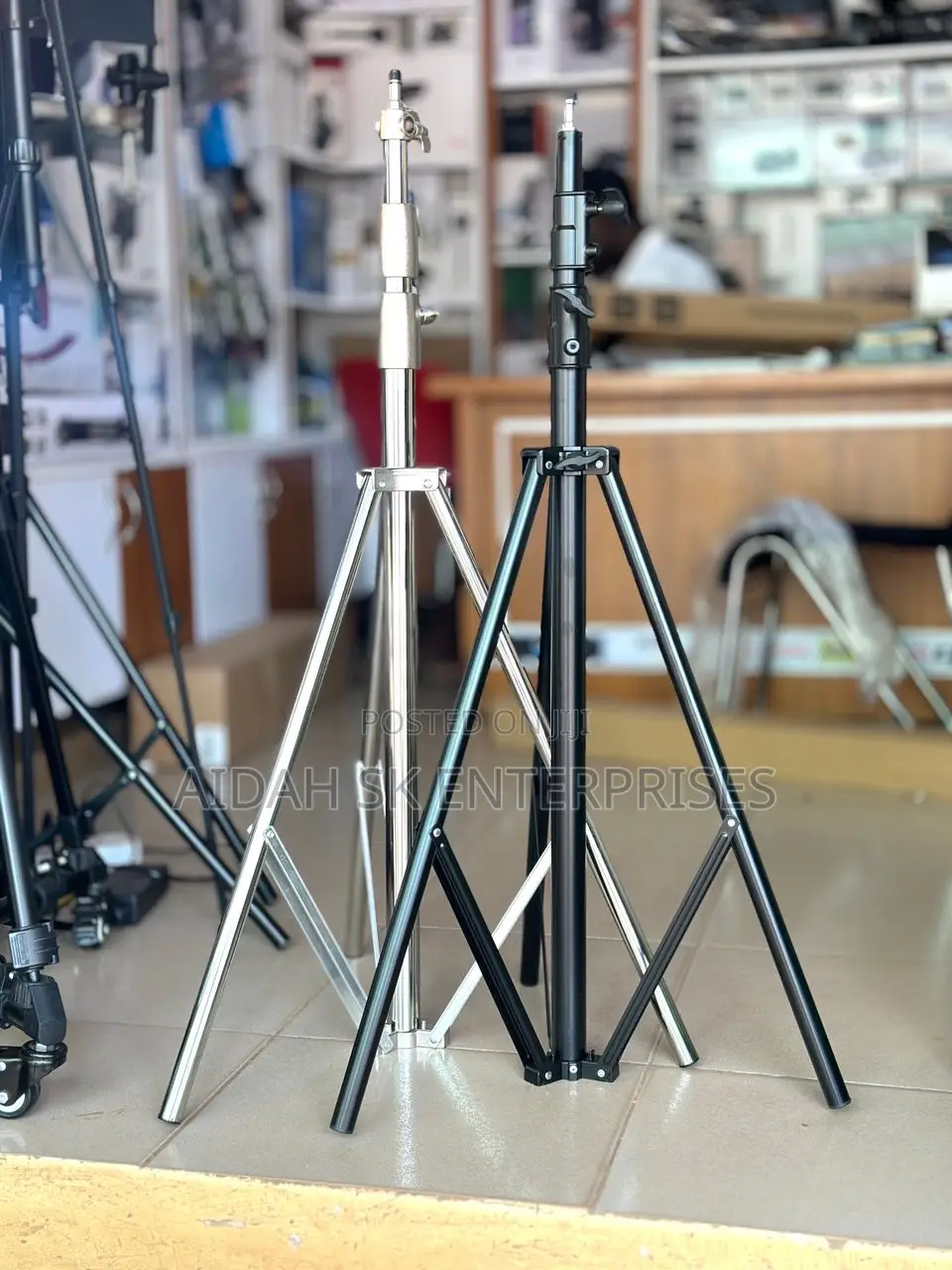 Silver Light Stand