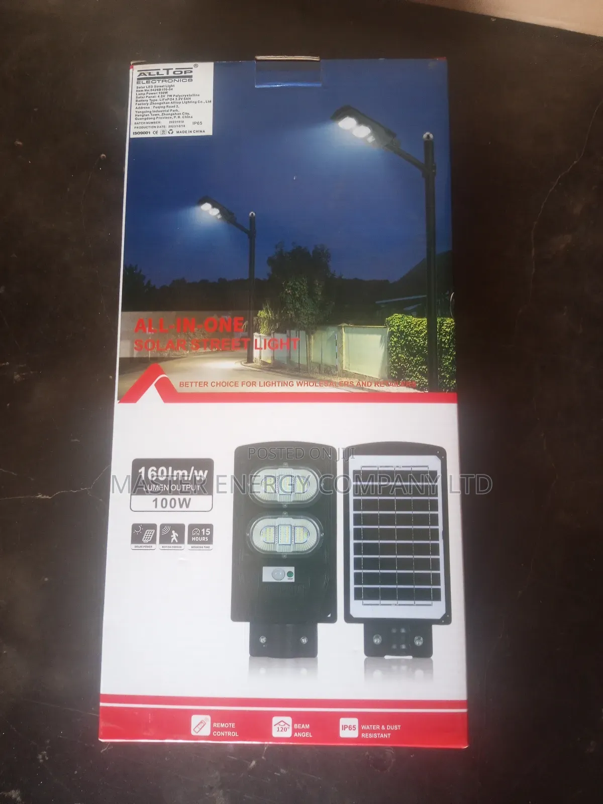 100w Solar Street Lights Alltop Vumon