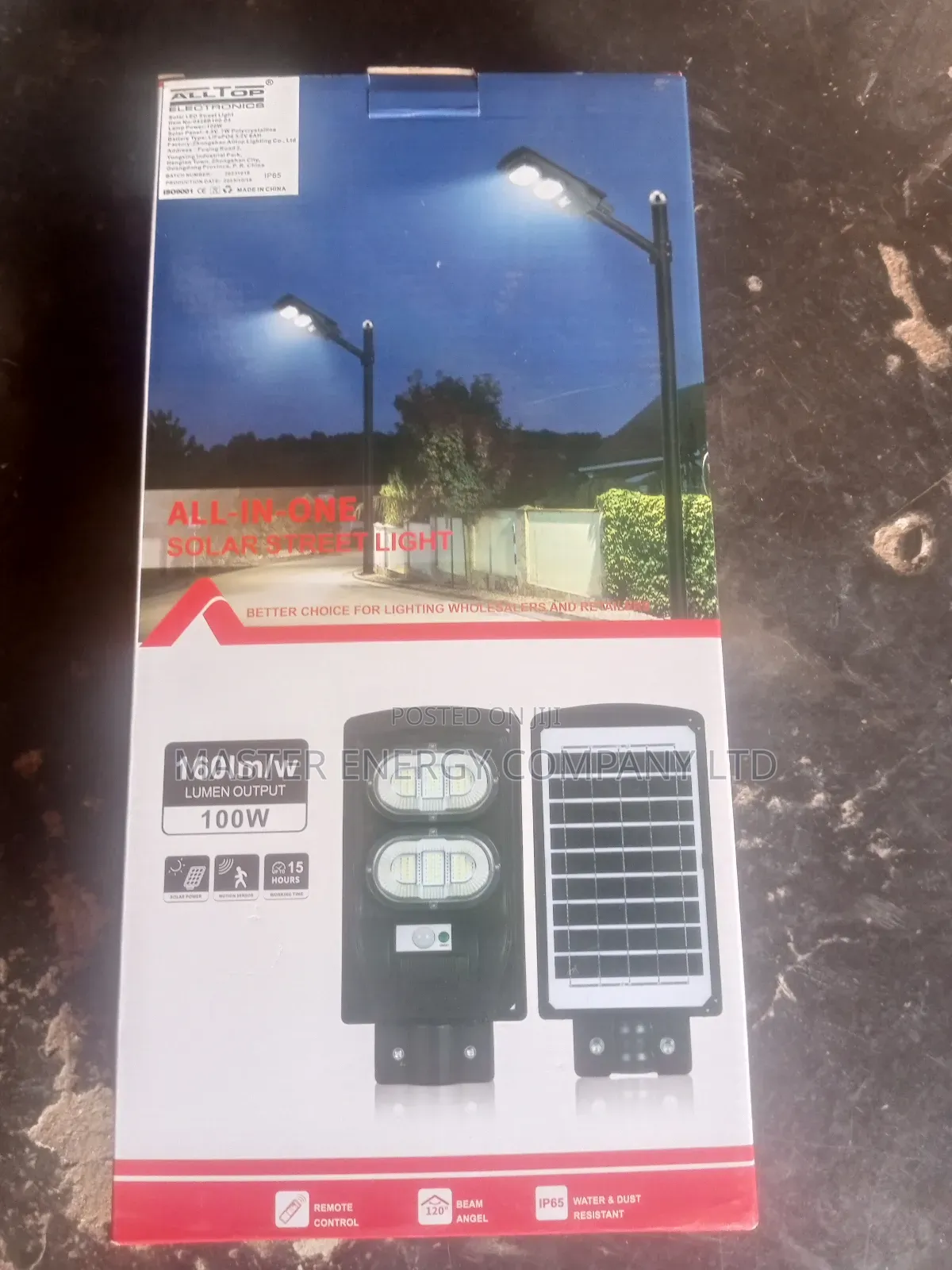 100watts Alltop Integrated Solar Street Lights