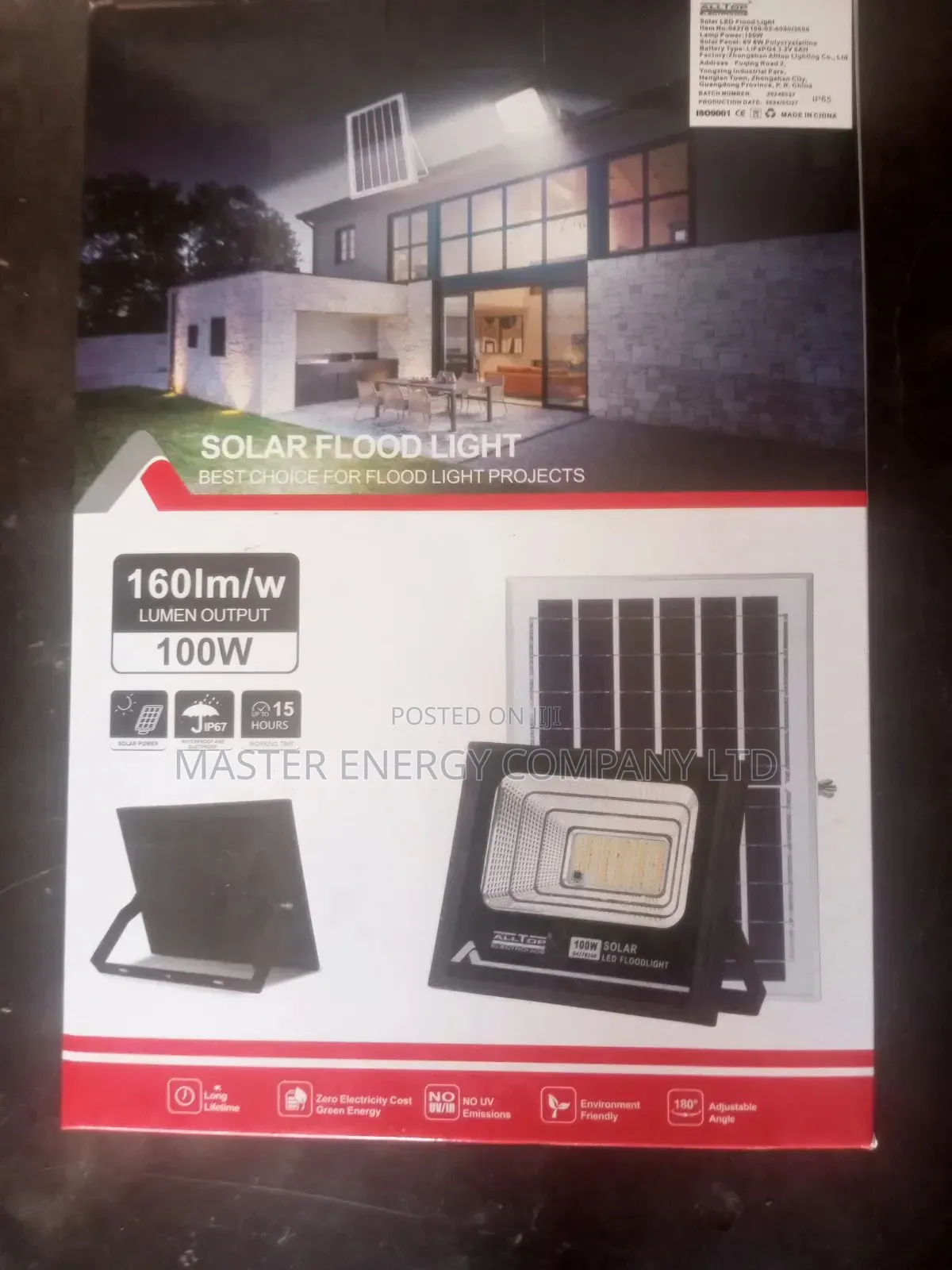 100watts Solar Flood Lights Clear