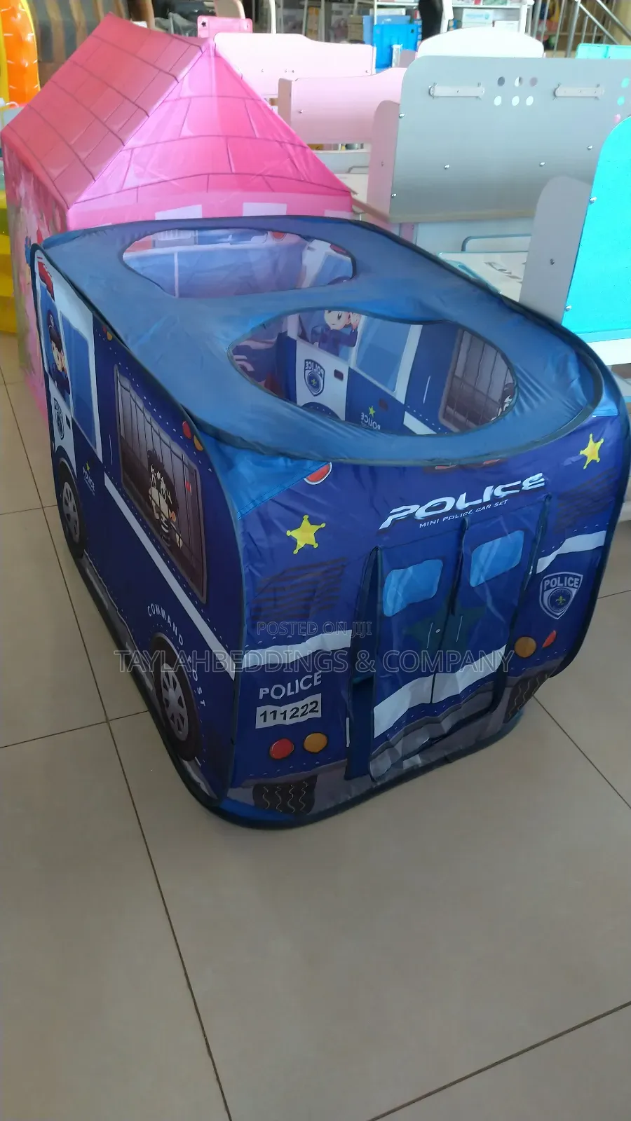 Pop Up Police Car Tent | Kids Play Tent for Boys Girls