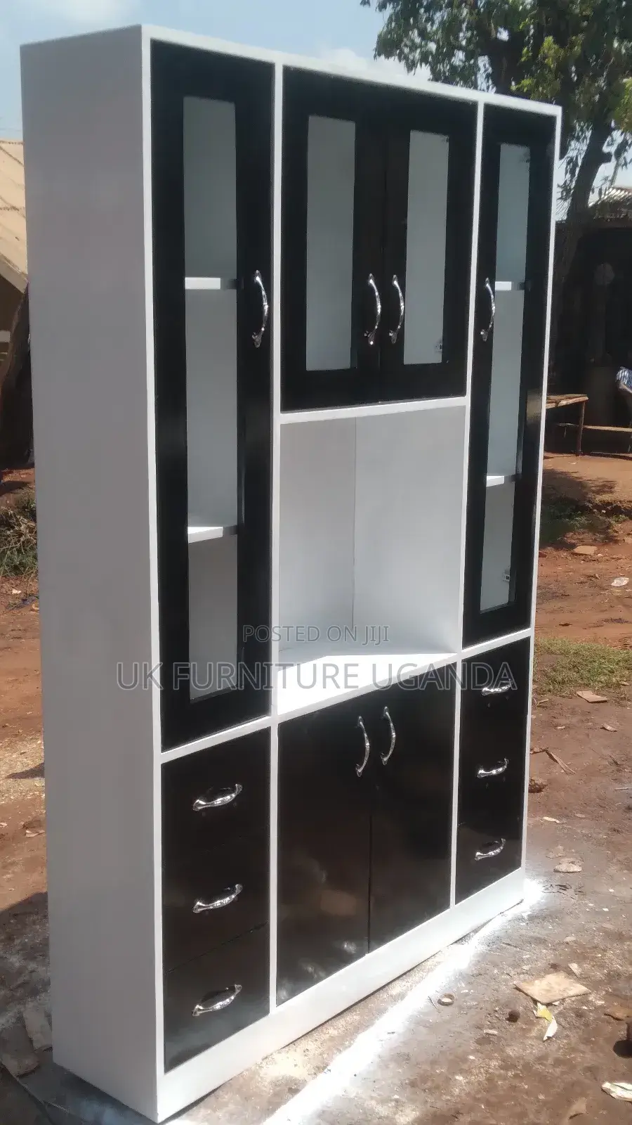 Cupboard Black and White Call Me Now