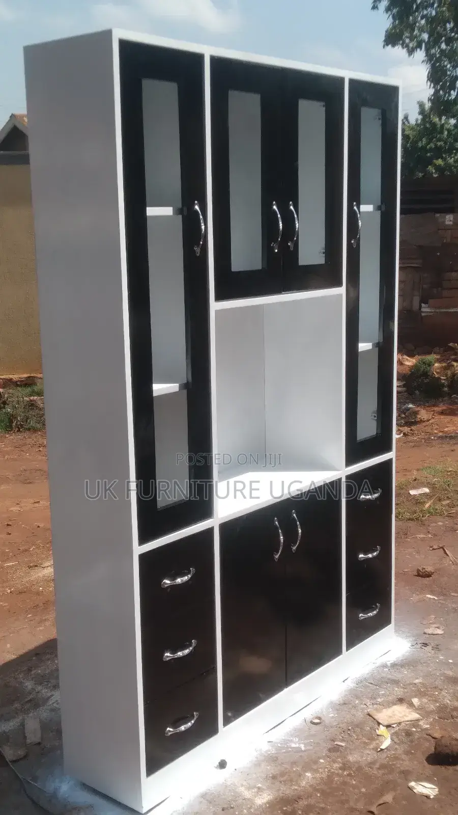Cupboard Black and White Call Me Now