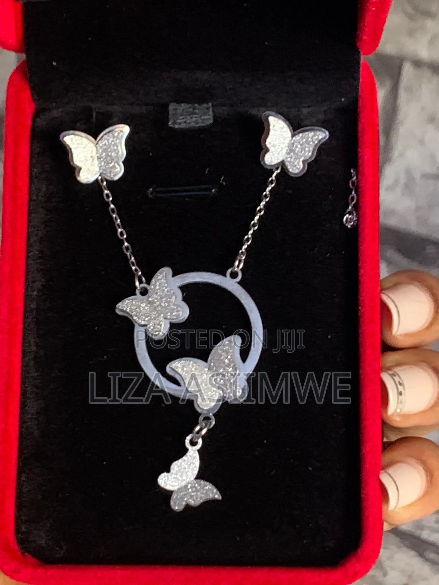 Silver Butterfly Set