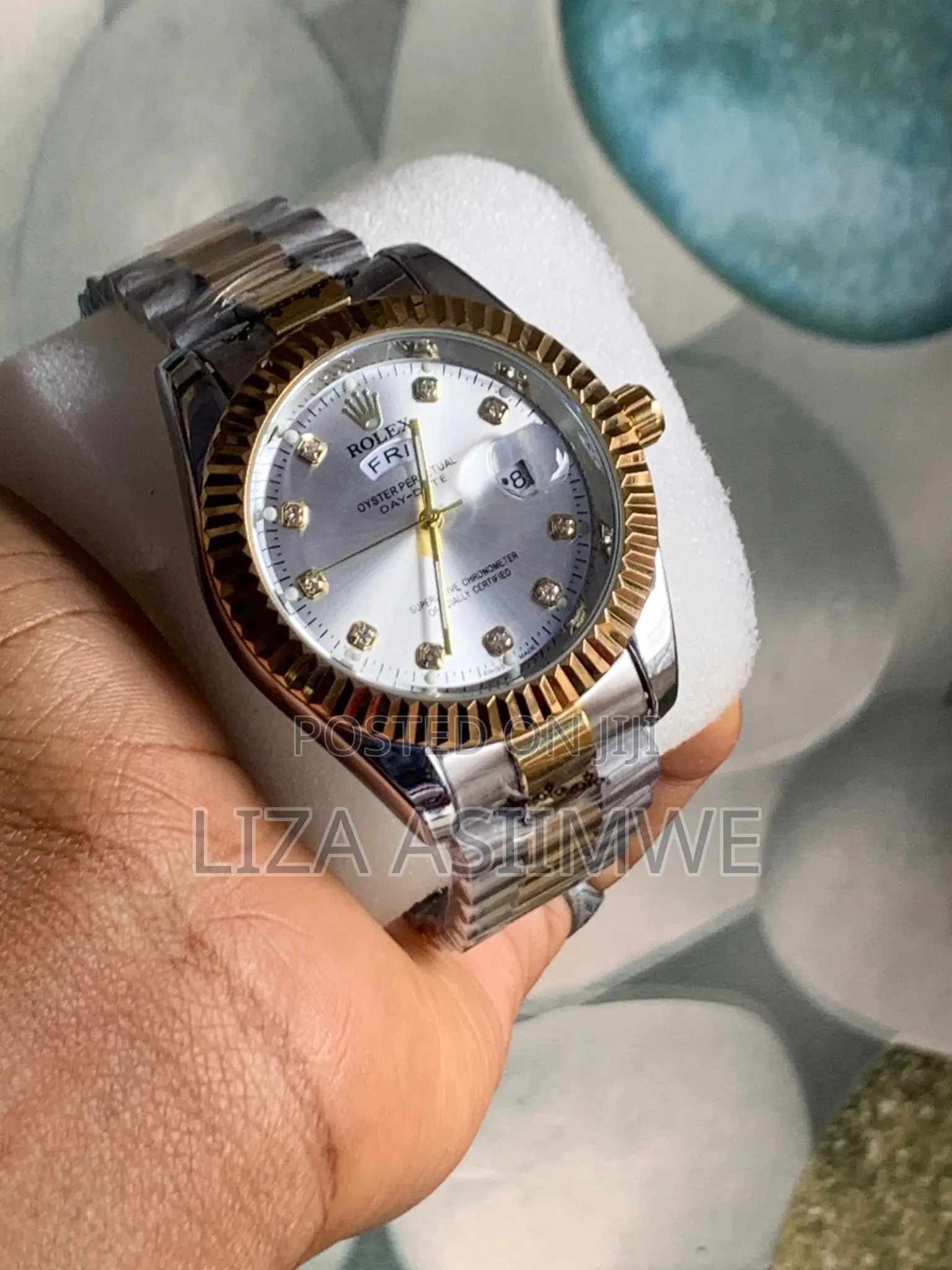 Double Colour Rolex With a White Surface