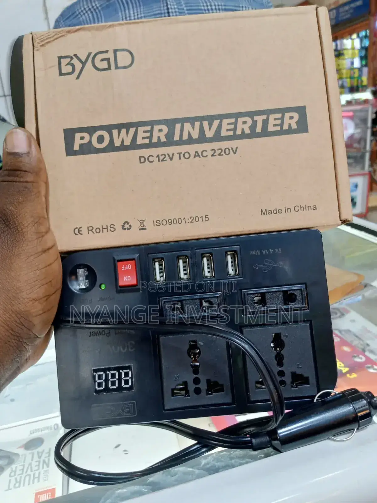 Car Extension Inverter and Car Charger.