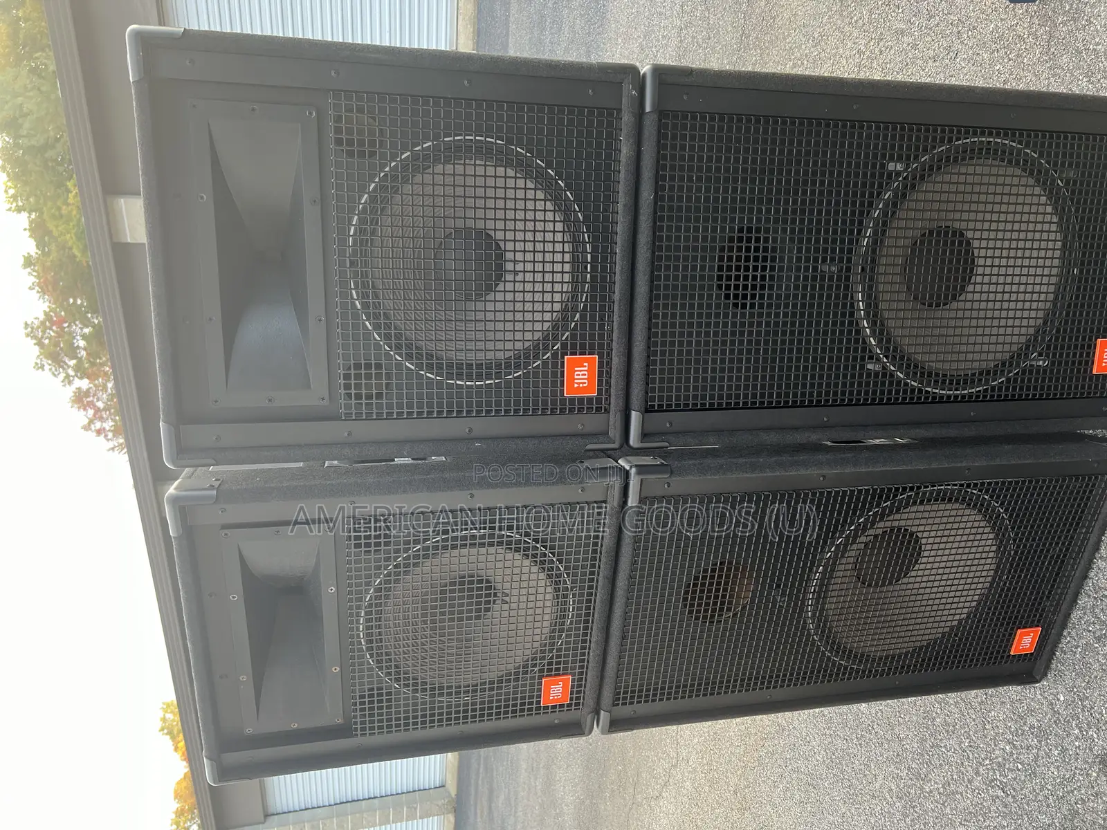 Pair of JBL Professional Woofers Model 4718a With Covers